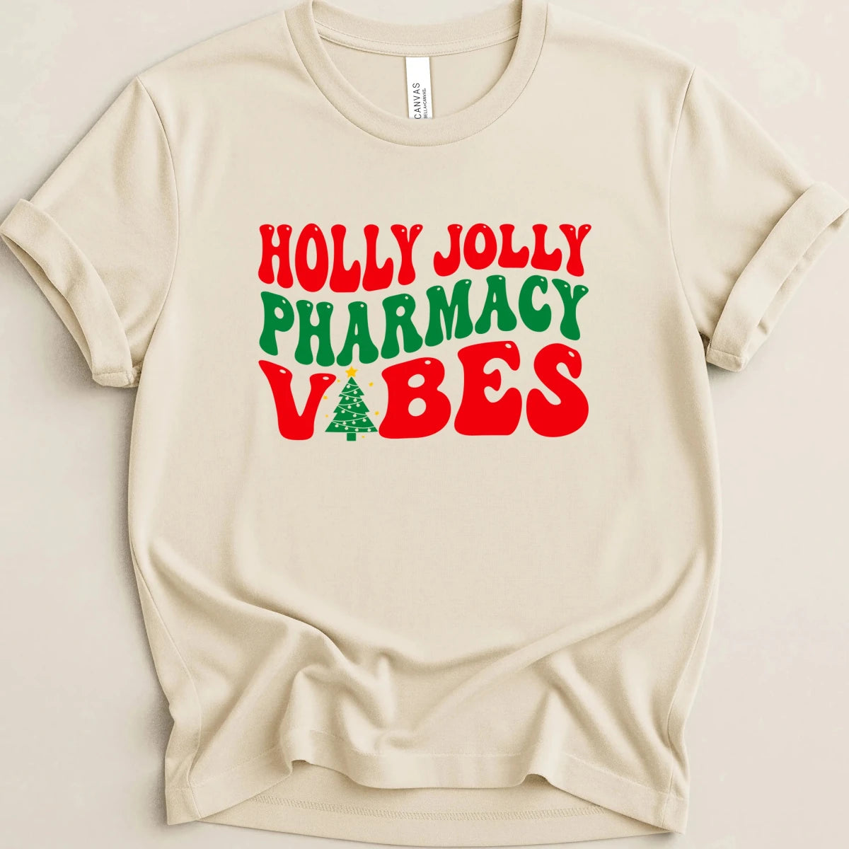 Holly Jolly Pharmacy Vibes Tee - Adverse Reactions