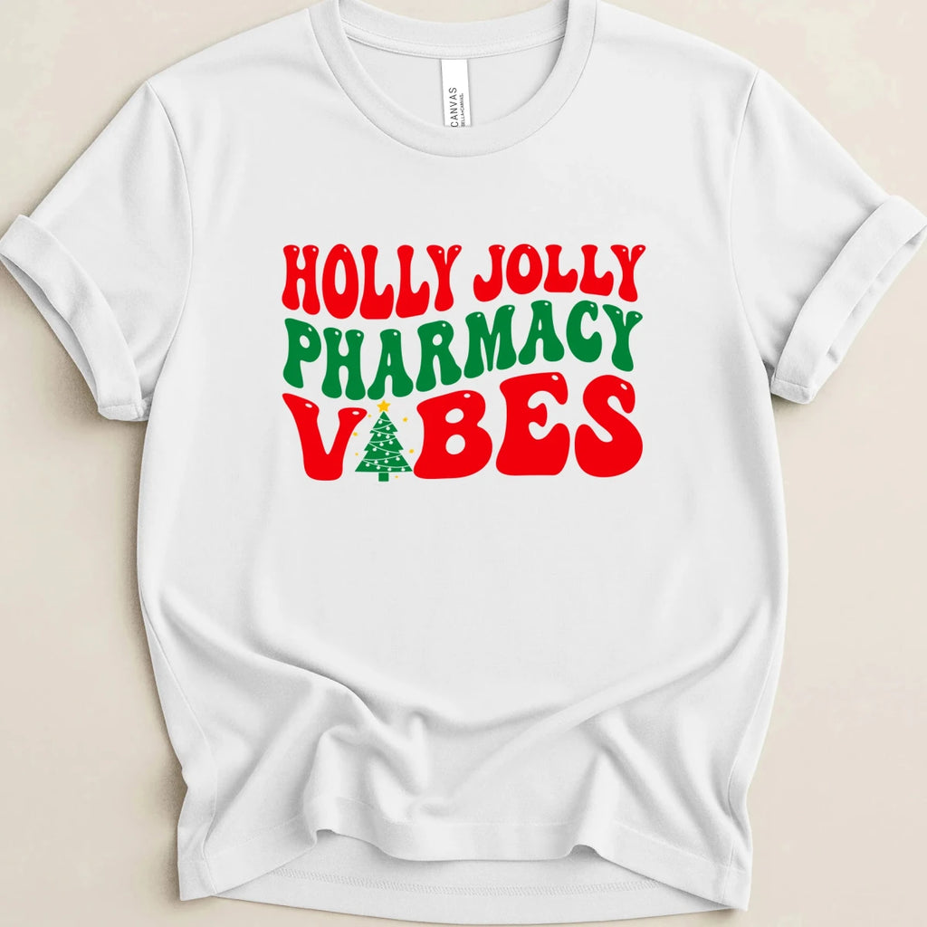 Holly Jolly Pharmacy Vibes Tee - Adverse Reactions