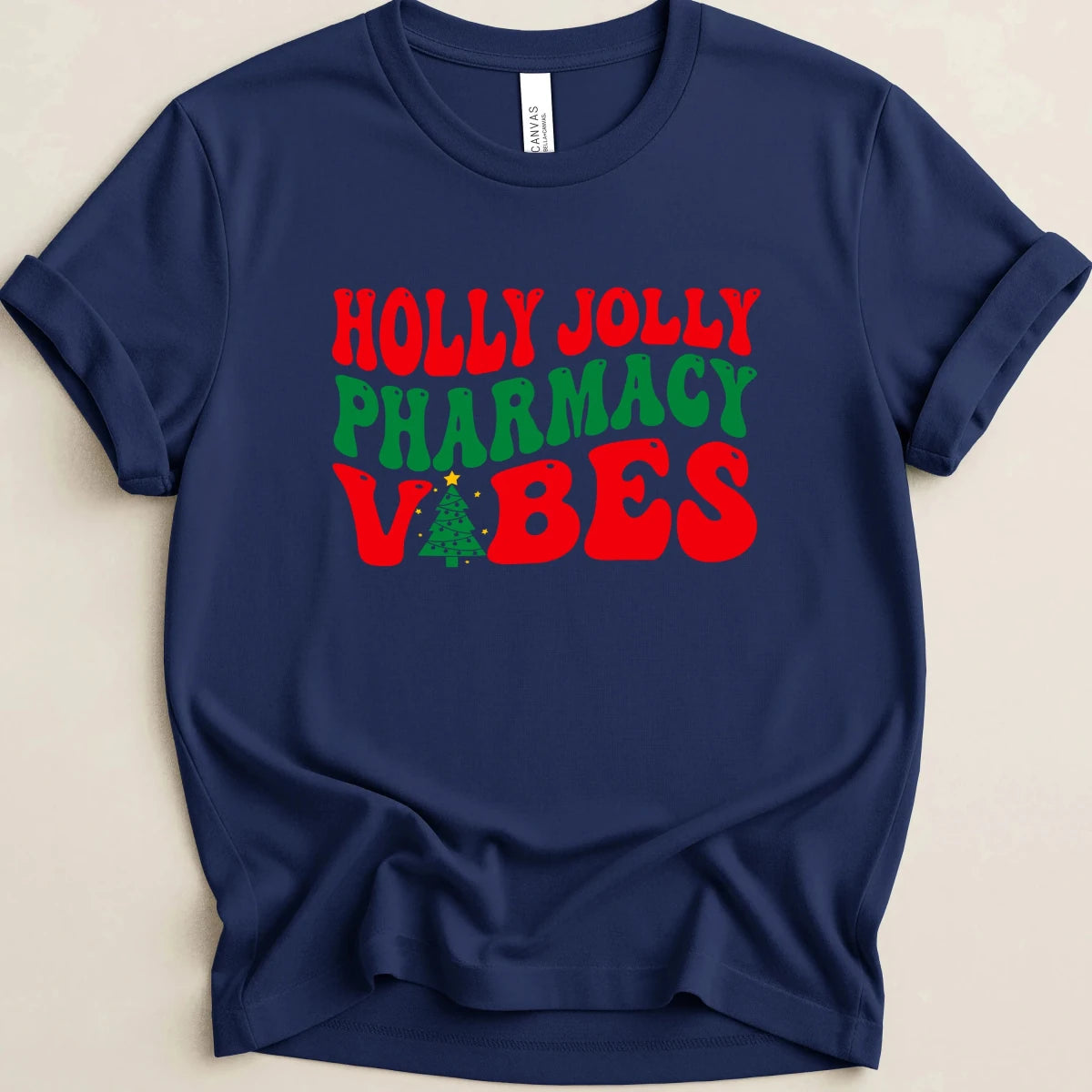 Holly Jolly Pharmacy Vibes Tee - Adverse Reactions