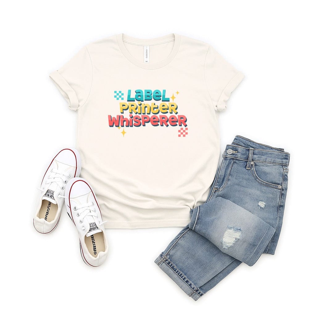 Label Printer Whisperer Tee - Adverse Reactions - Pharmacy Apparel for Pharmacists, Techs & Students