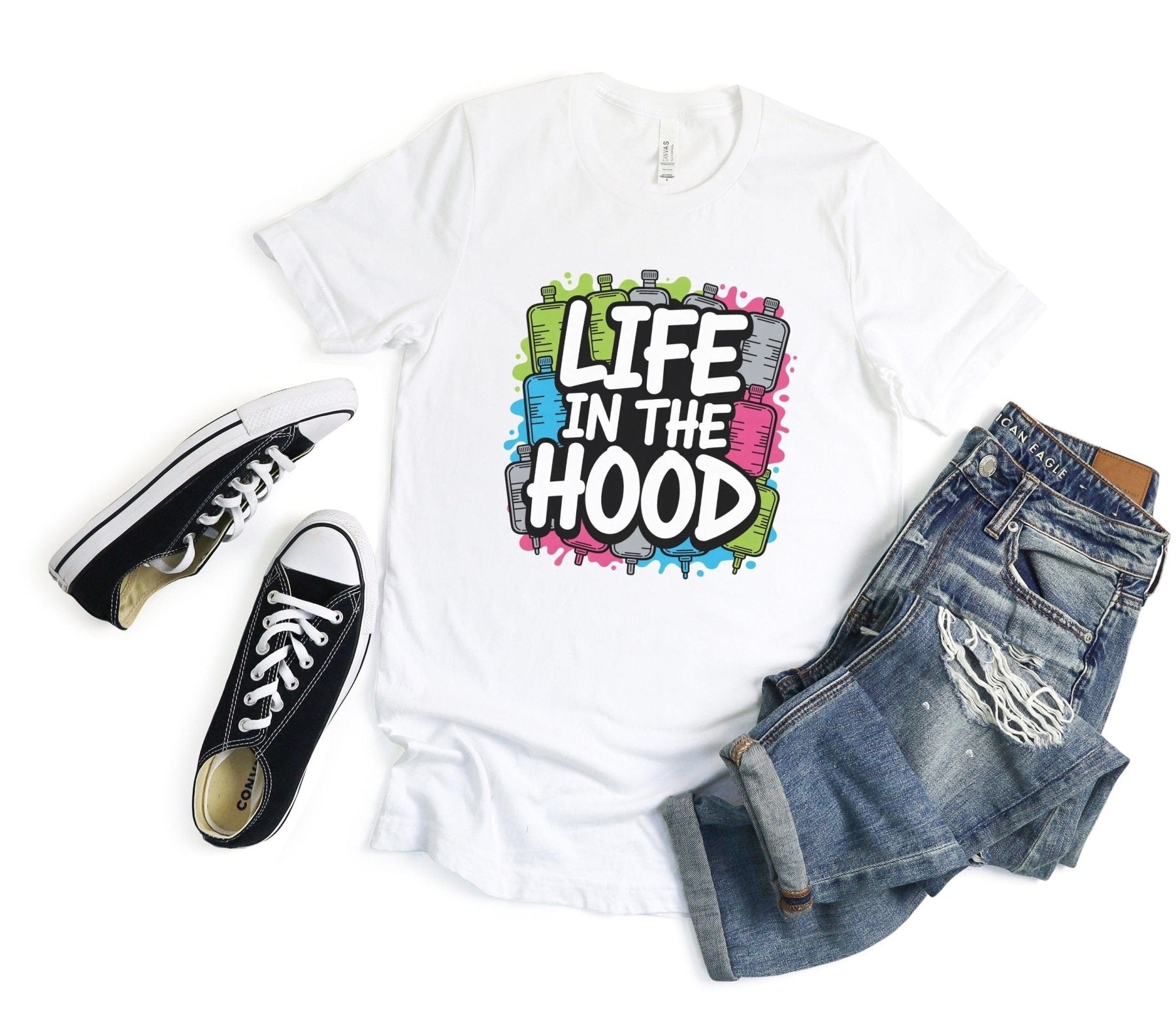Life in the Hood Tee - Adverse Reactions - Pharmacy Apparel for Pharmacists, Techs & Students
