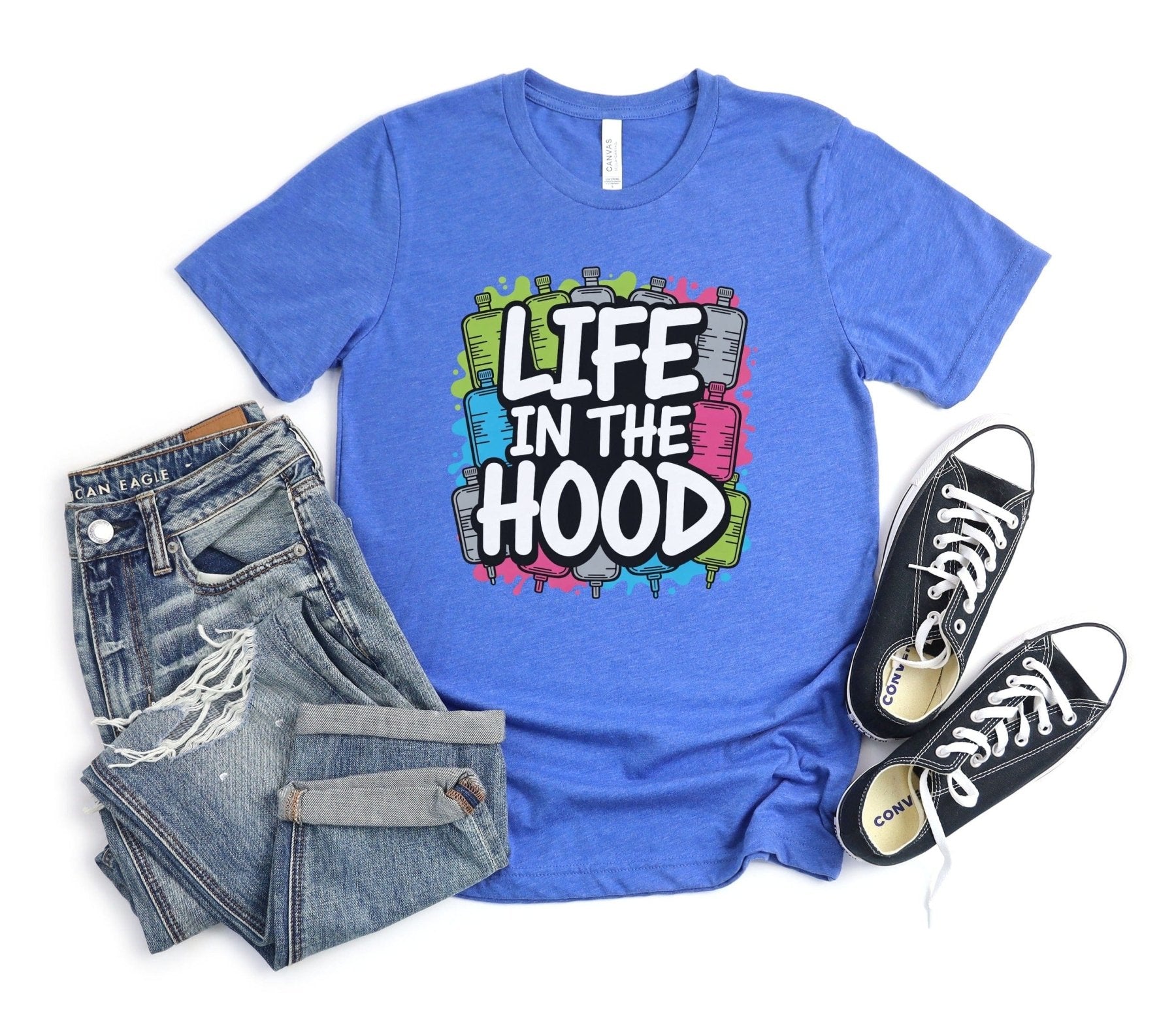 Life in the Hood Tee - Adverse Reactions - Pharmacy Apparel for Pharmacists, Techs & Students