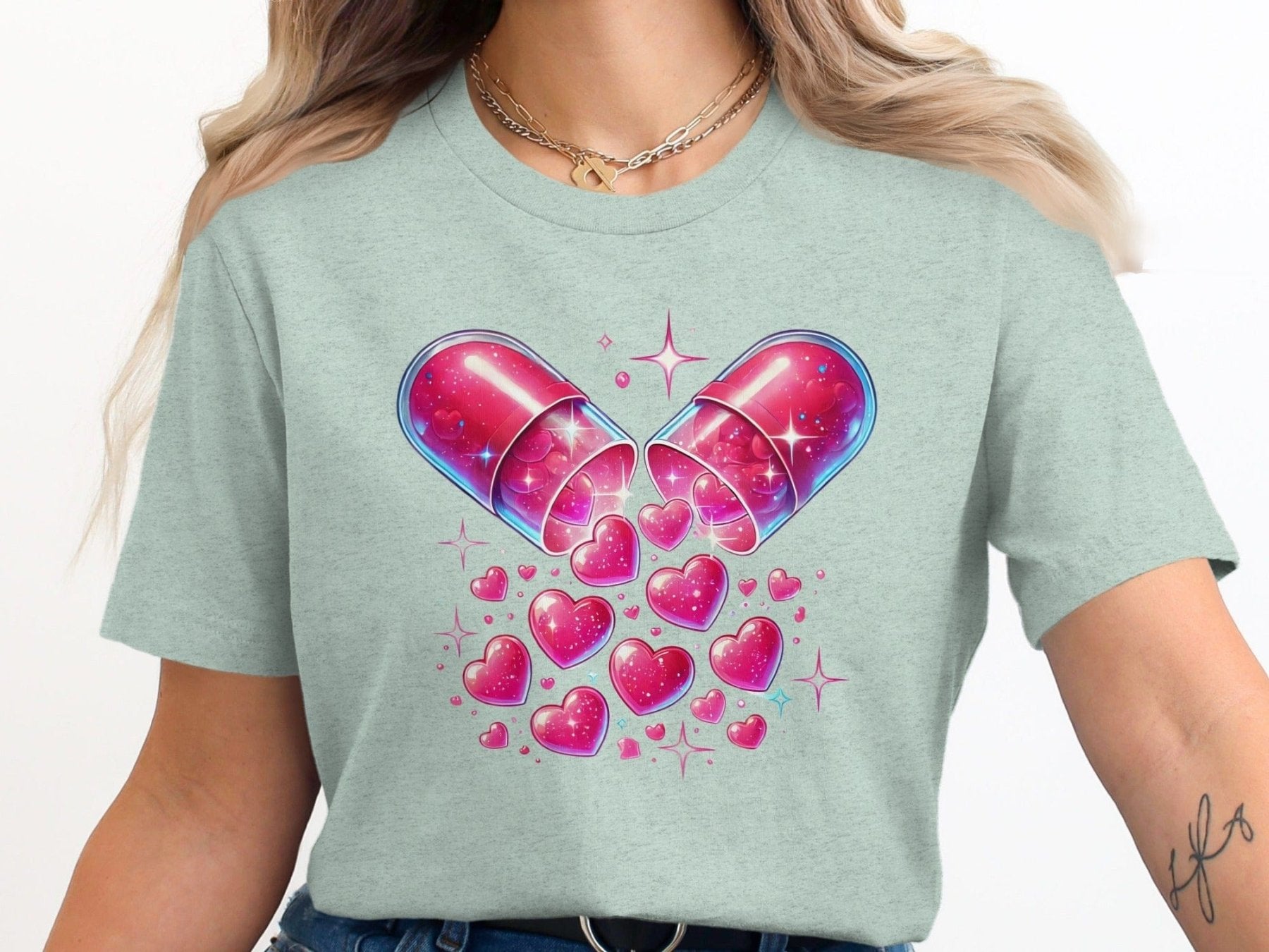 Love Is Medicine Pharmacy Tee - Pharmacy Apparel for Pharmacists, Techs & Students