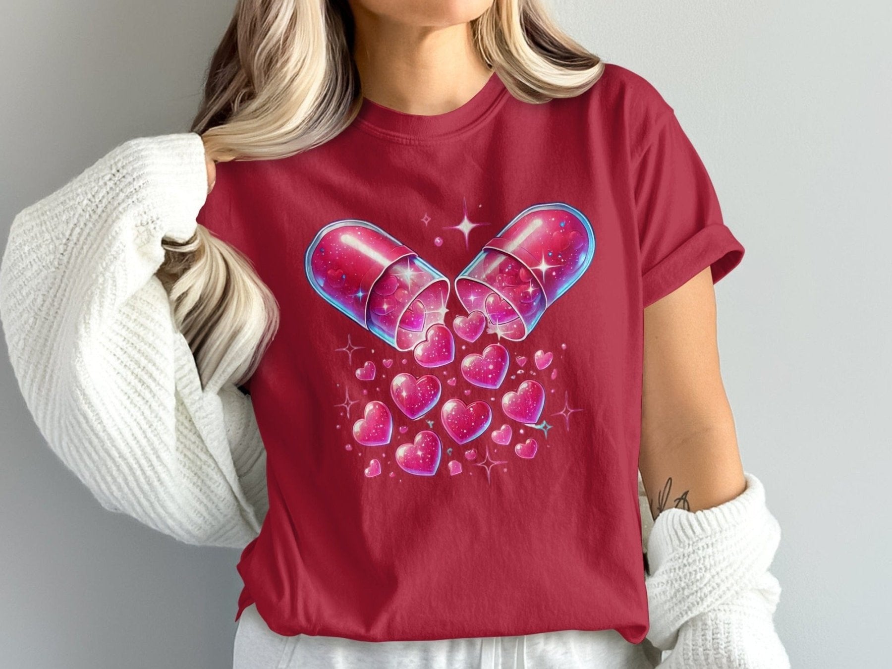 Love Is Medicine Pharmacy Tee - Pharmacy Apparel for Pharmacists, Techs & Students