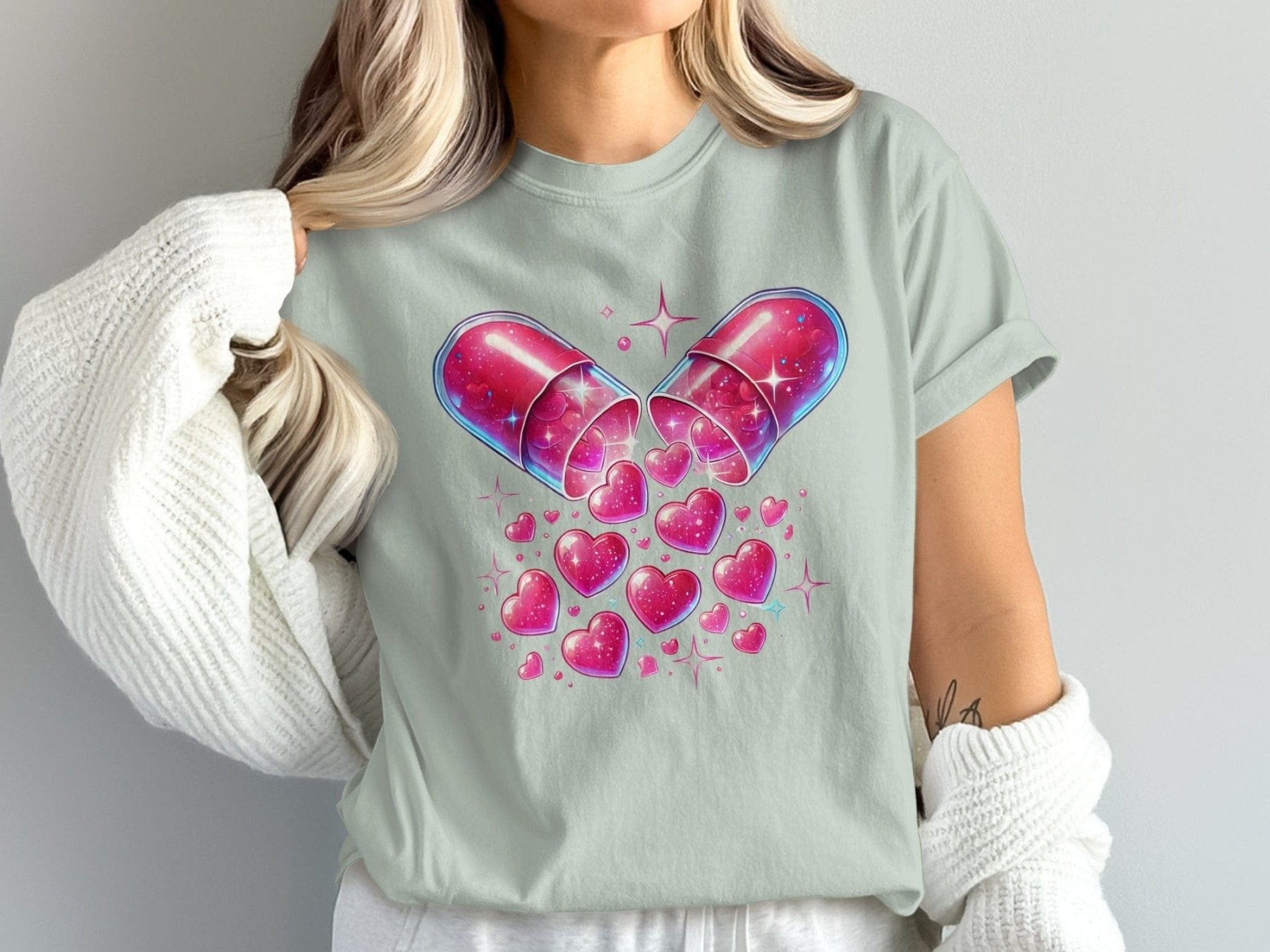 Love Is Medicine Pharmacy Tee - Pharmacy Apparel for Pharmacists, Techs & Students