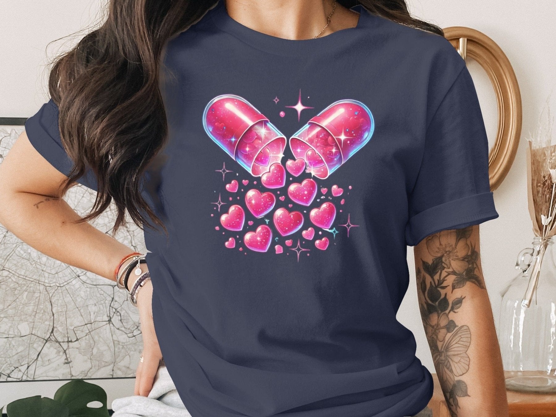 Love Is Medicine Pharmacy Tee - Pharmacy Apparel for Pharmacists, Techs & Students