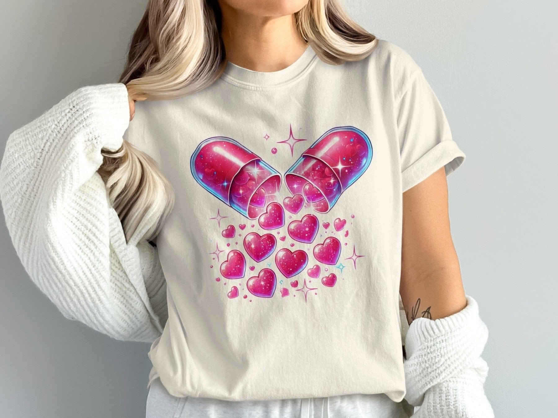 Love Is Medicine Pharmacy Tee - Pharmacy Apparel for Pharmacists, Techs & Students