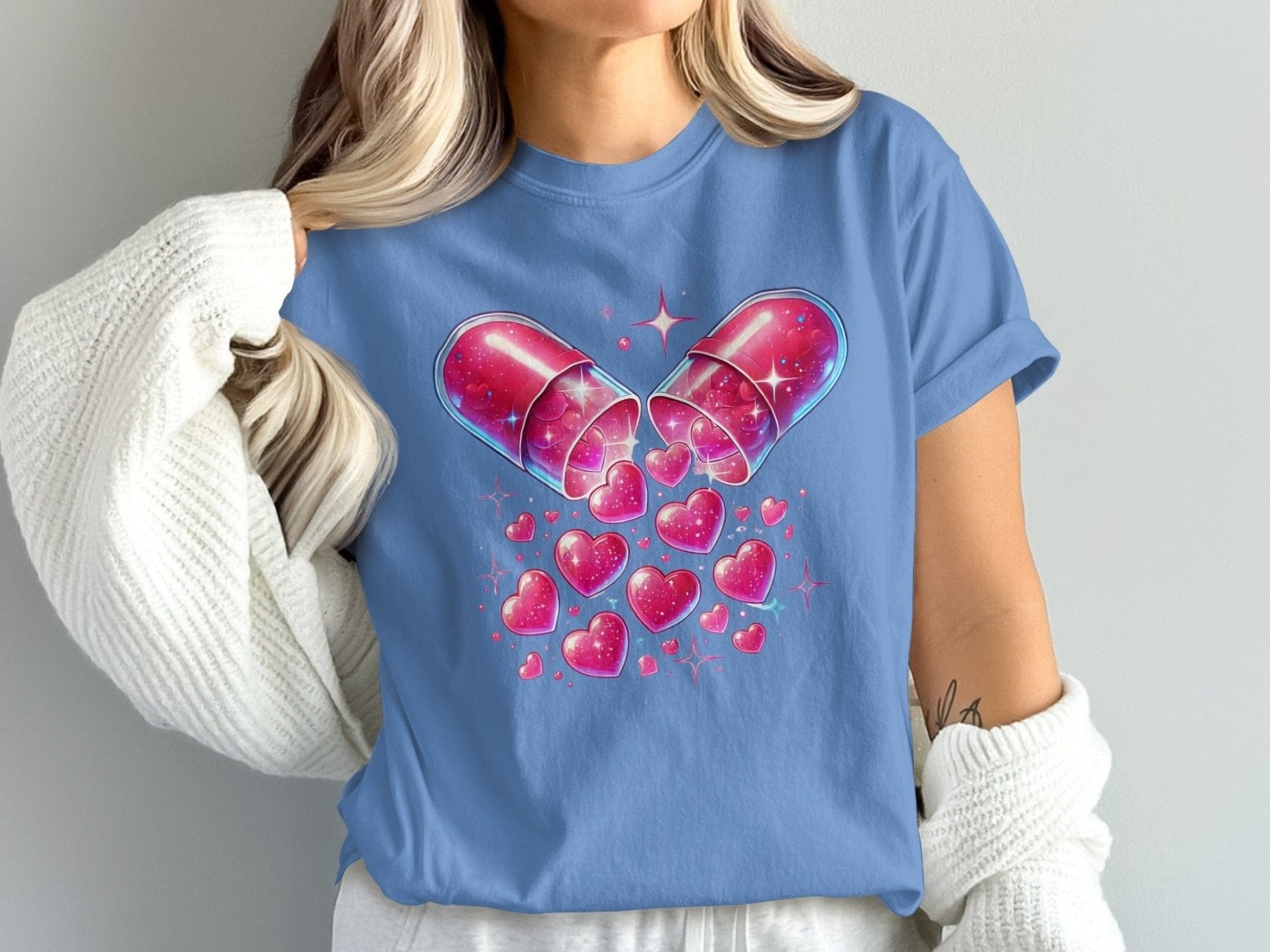 Love Is Medicine Pharmacy Tee - Pharmacy Apparel for Pharmacists, Techs & Students