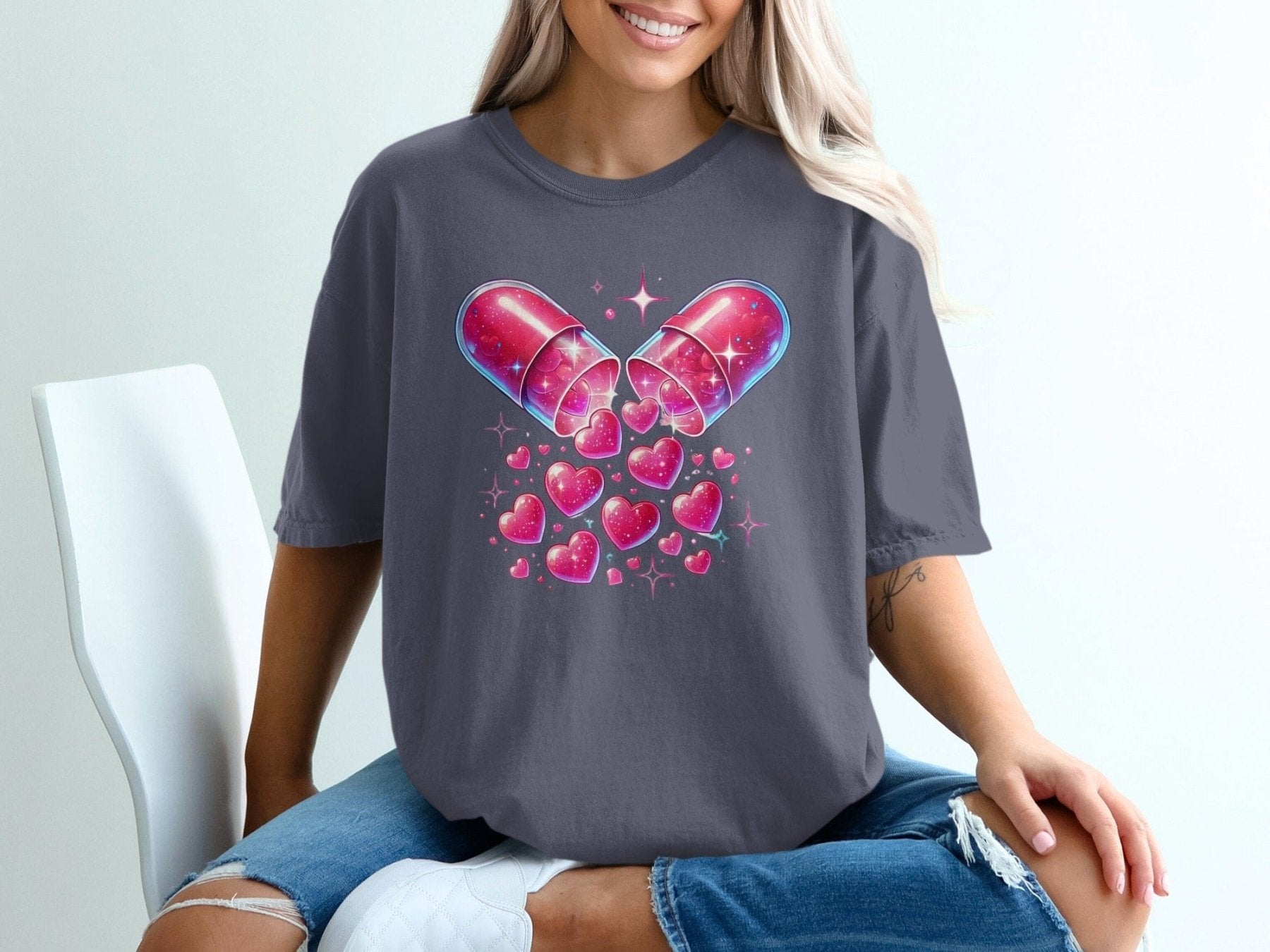 Love Is Medicine Pharmacy Tee - Pharmacy Apparel for Pharmacists, Techs & Students