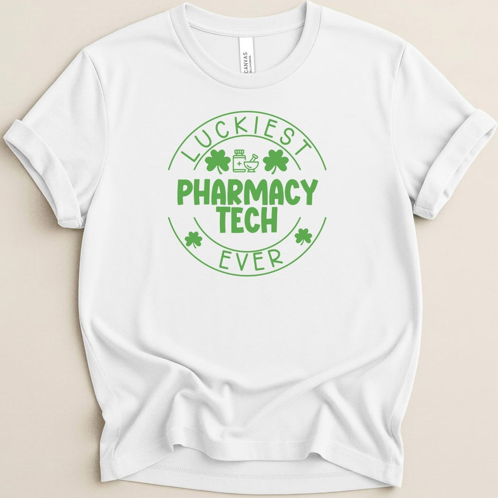 Luckiest Pharmacy Tech Ever Tee - Adverse Reactions