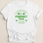 Luckiest Pharmacy Tech Ever Tee - Adverse Reactions