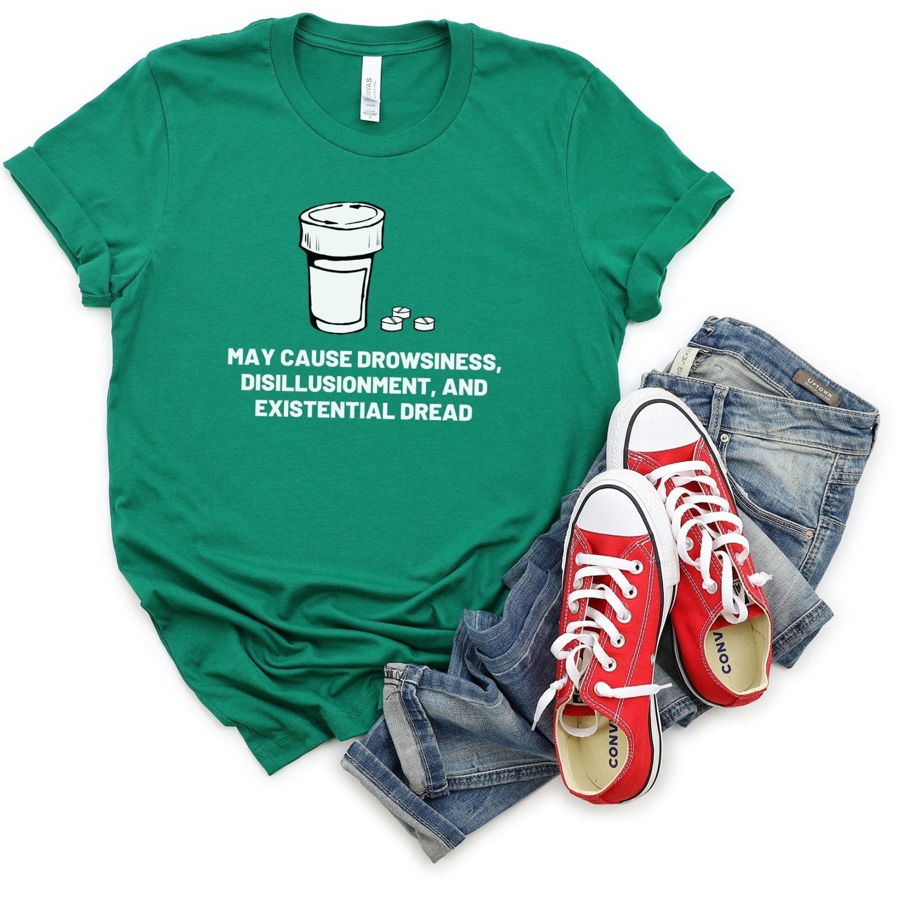 May Cause Drowsiness Tee - Adverse Reactions - Pharmacy Apparel for Pharmacists, Techs & Students