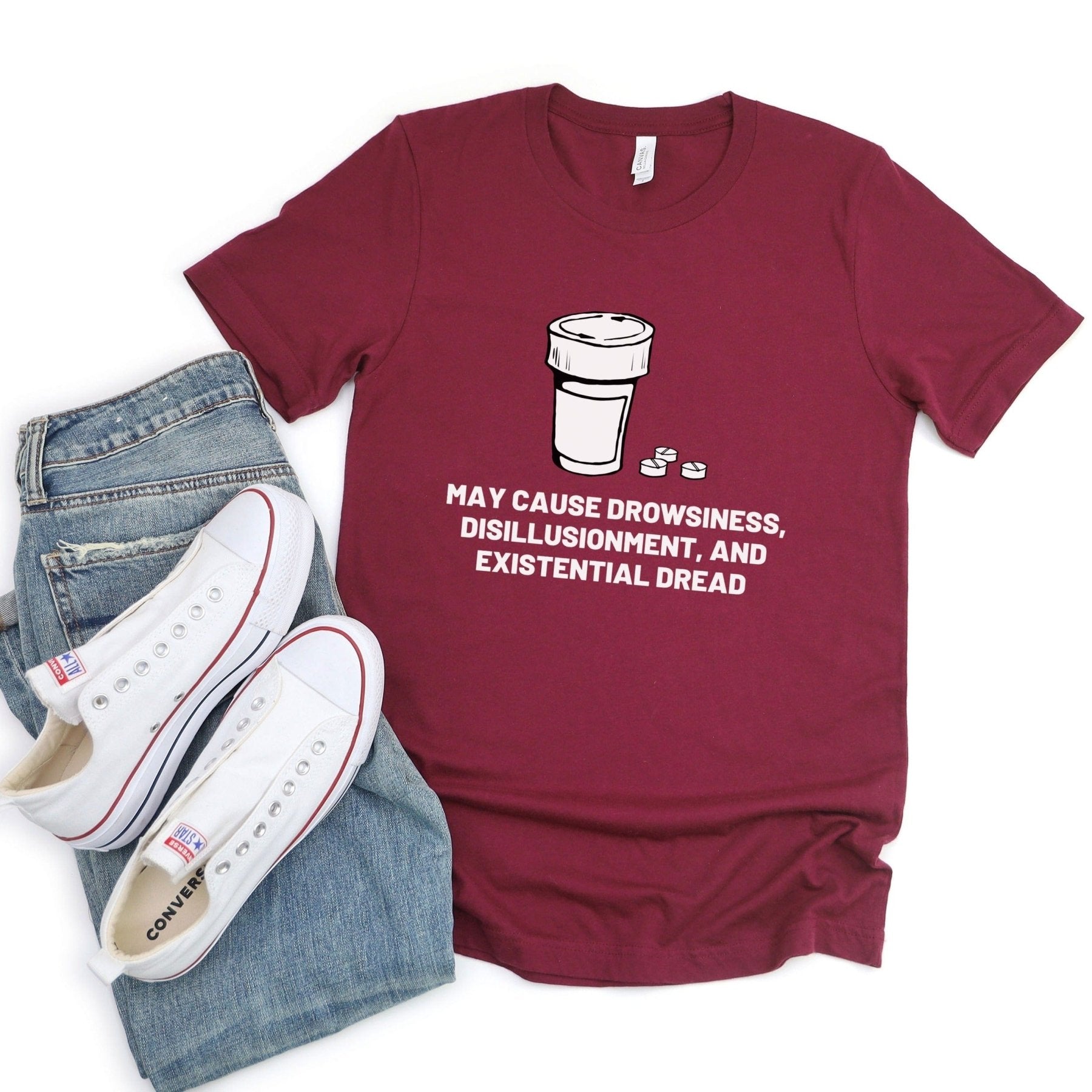 May Cause Drowsiness Tee - Adverse Reactions - Pharmacy Apparel for Pharmacists, Techs & Students