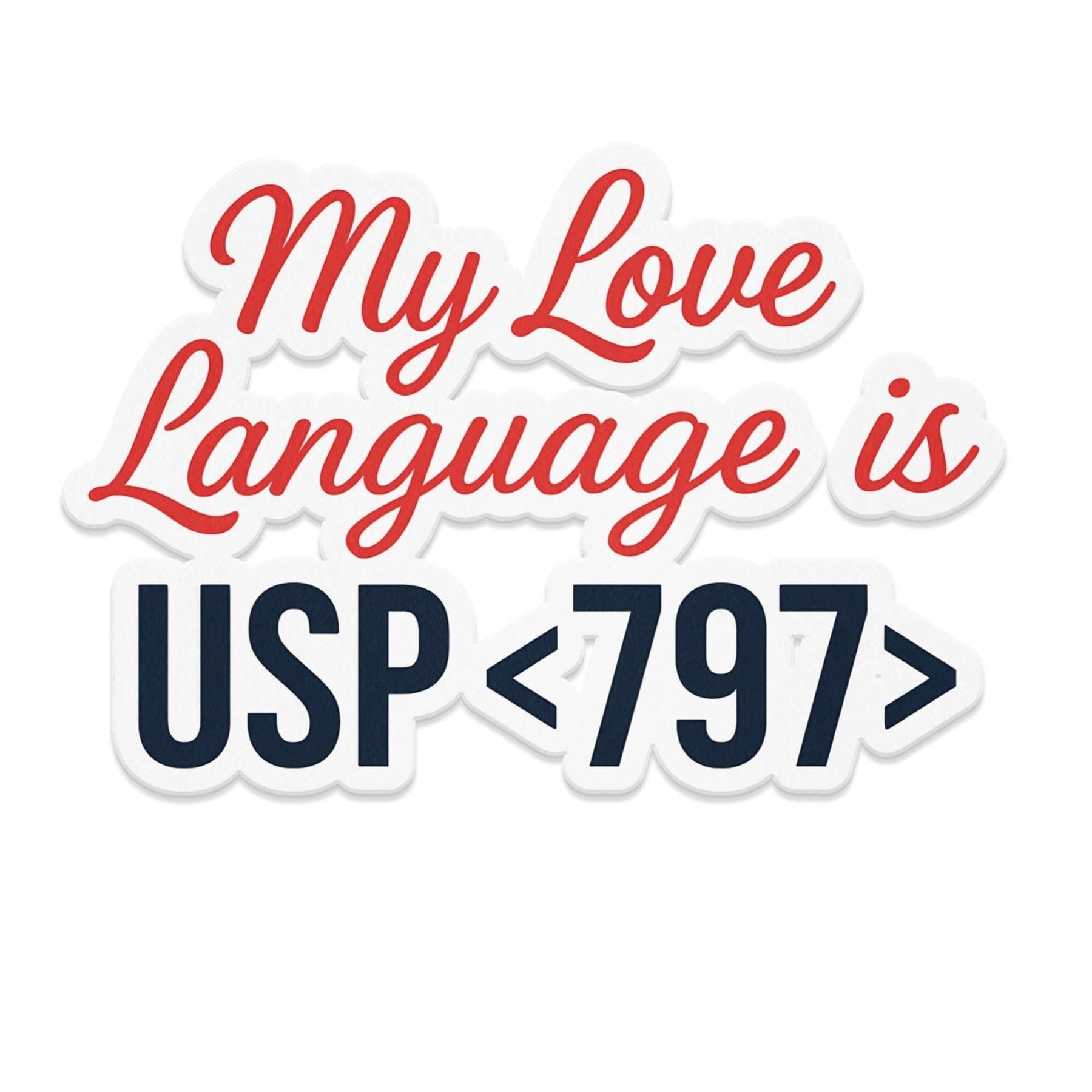 My Love Language is USP 797 Magnet - Adverse Reactions - Pharmacy Apparel for Pharmacists, Techs & Students