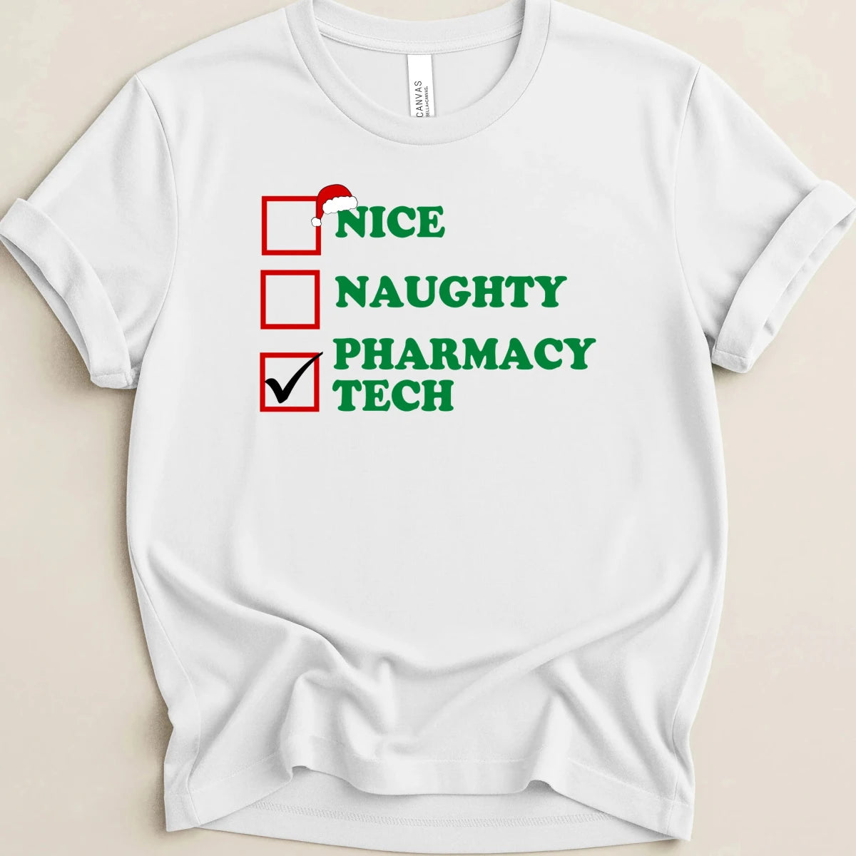 Nice Naughty Pharmacy Tech Tee - Adverse Reactions
