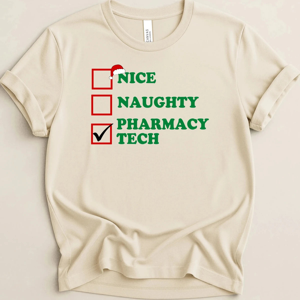 Nice Naughty Pharmacy Tech Tee - Adverse Reactions