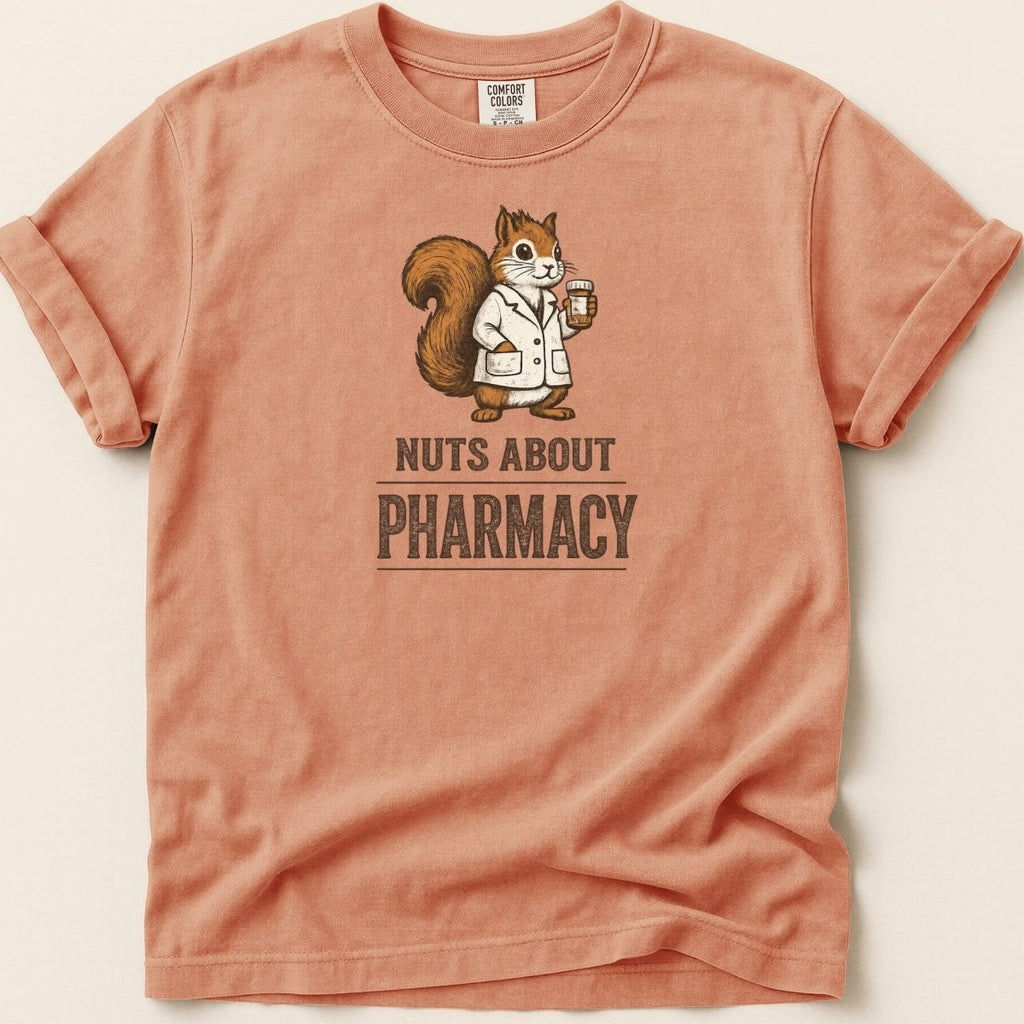 Nuts About Pharmacy Tee - Adverse Reactions
