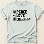Peace Love Pharmacy Tee - Adverse Reactions