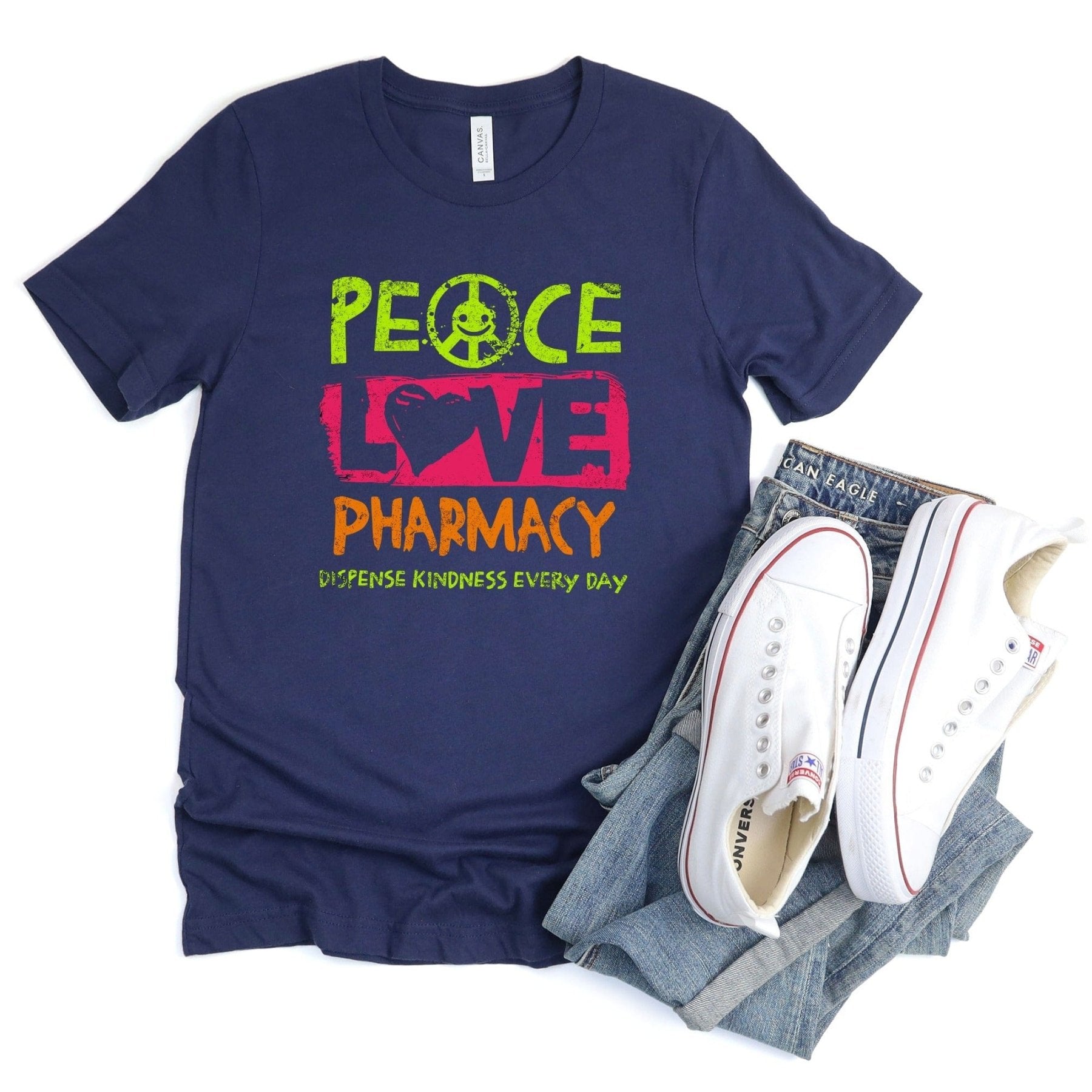 Peace Love Pharmacy Tee - Adverse Reactions