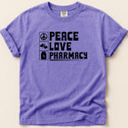 Peace Love Pharmacy Tee - Adverse Reactions