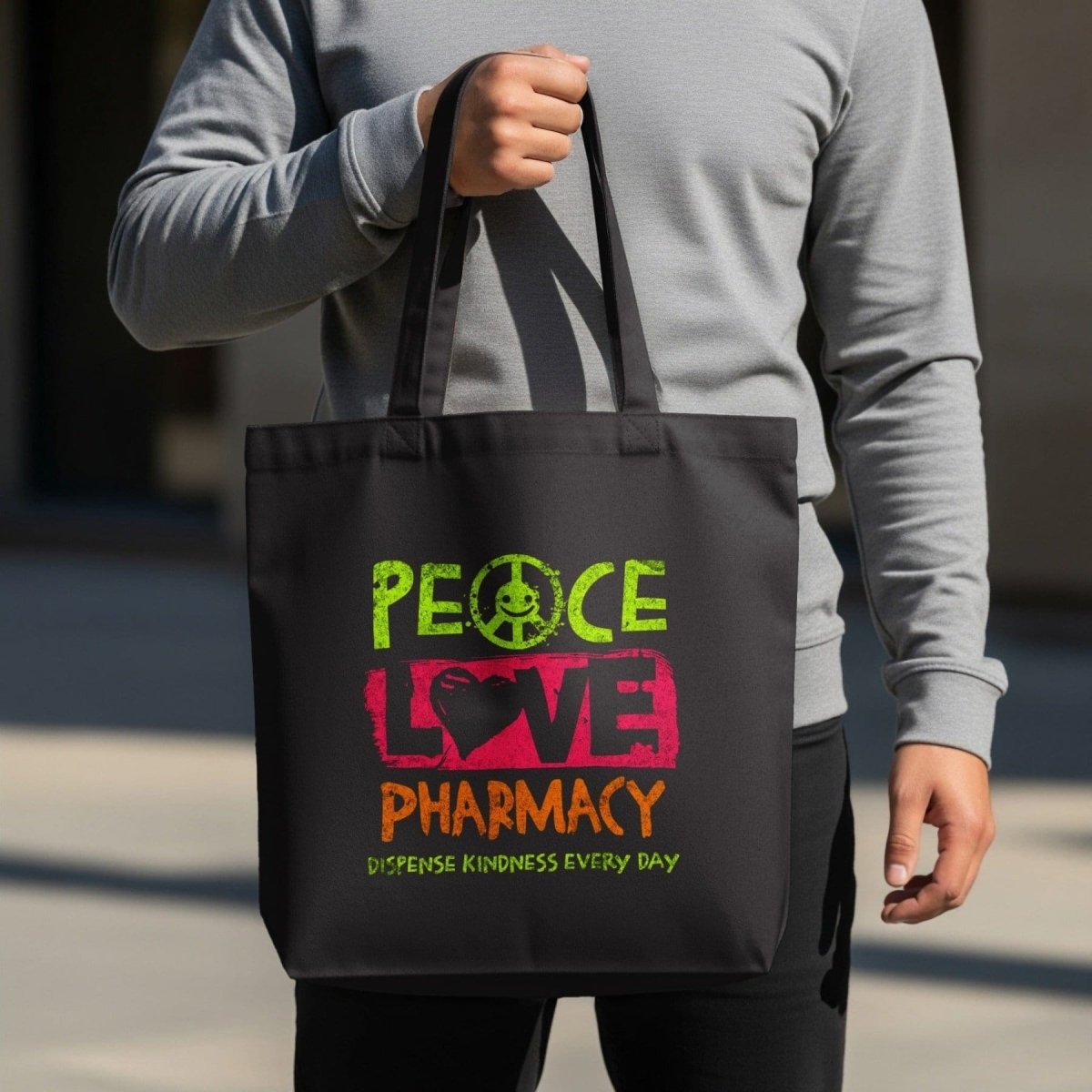 Peace Love Pharmacy Tote Bag - Adverse Reactions
