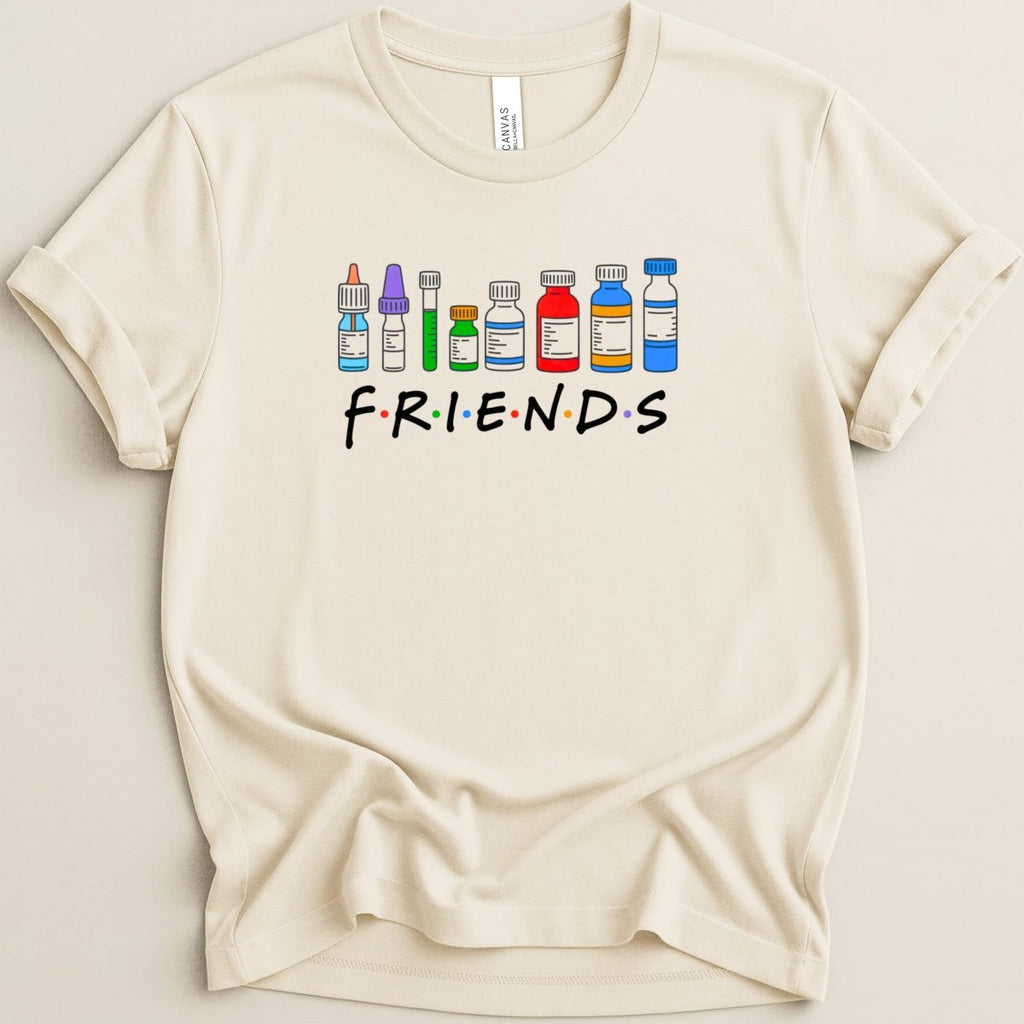 Pharmacist Friends Pill Bottle Tee - Adverse Reactions