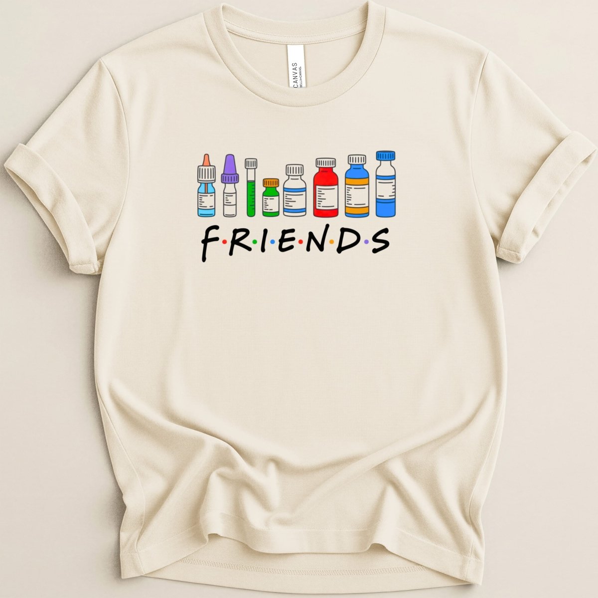 Pharmacist Friends Pill Bottle Tee - Adverse Reactions