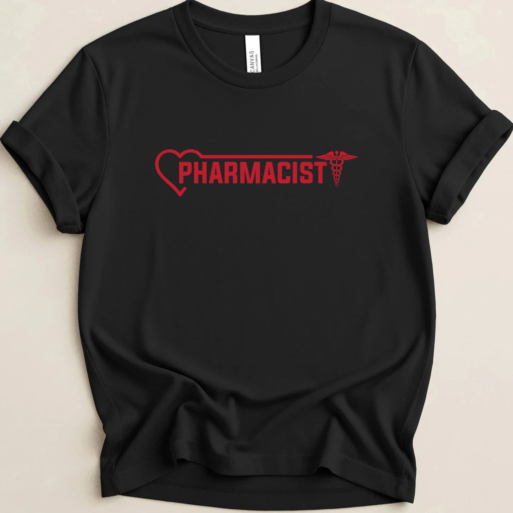Pharmacist Heart Line Tee - Adverse Reactions