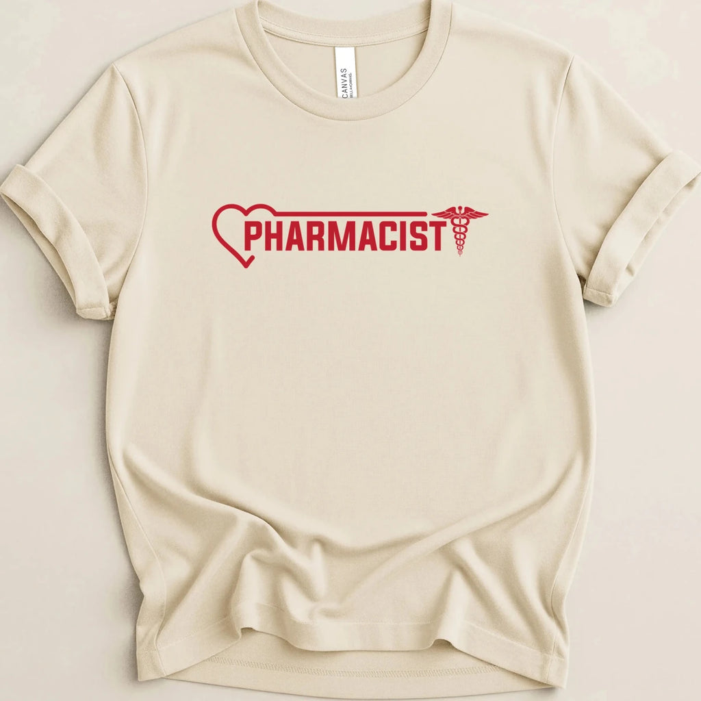 Pharmacist Heart Line Tee - Adverse Reactions