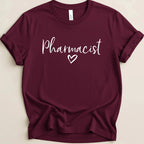 Pharmacist Heart Script Tee - Adverse Reactions