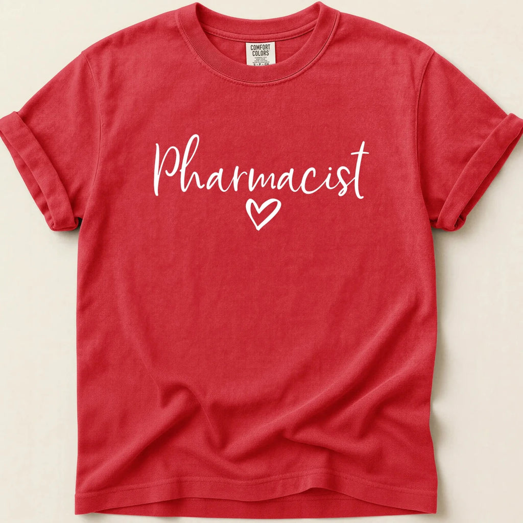 Pharmacist Heart Script Tee - Adverse Reactions