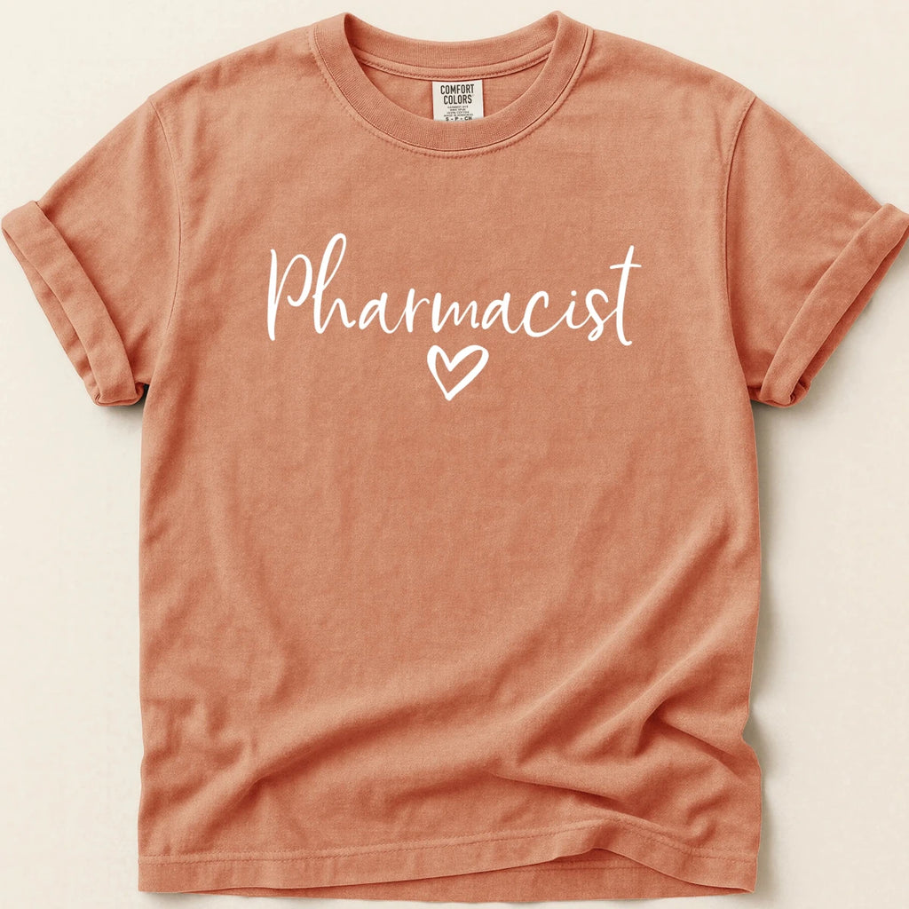 Pharmacist Heart Script Tee - Adverse Reactions