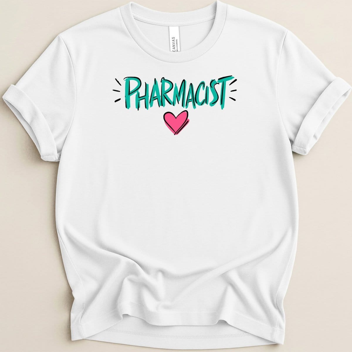 Pharmacist Heart Tee - Adverse Reactions