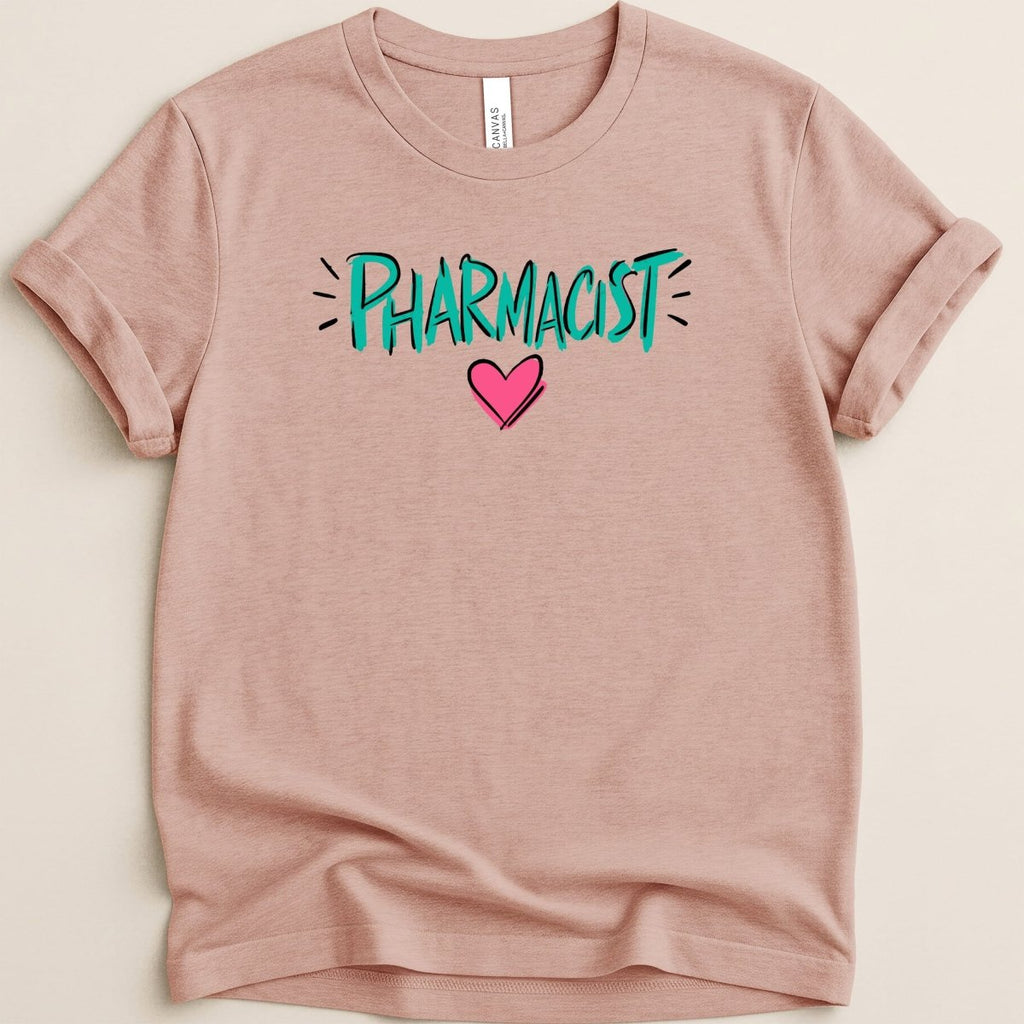 Pharmacist Heart Tee - Adverse Reactions