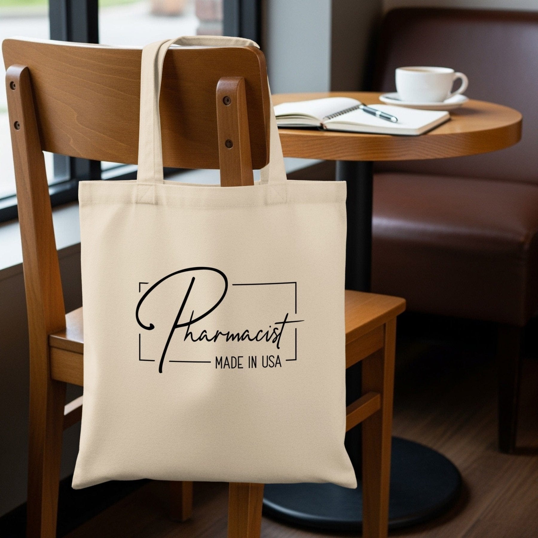 Pharmacist Made in USA Tote Bag - Pharmacy Apparel for Pharmacists, Techs & Students