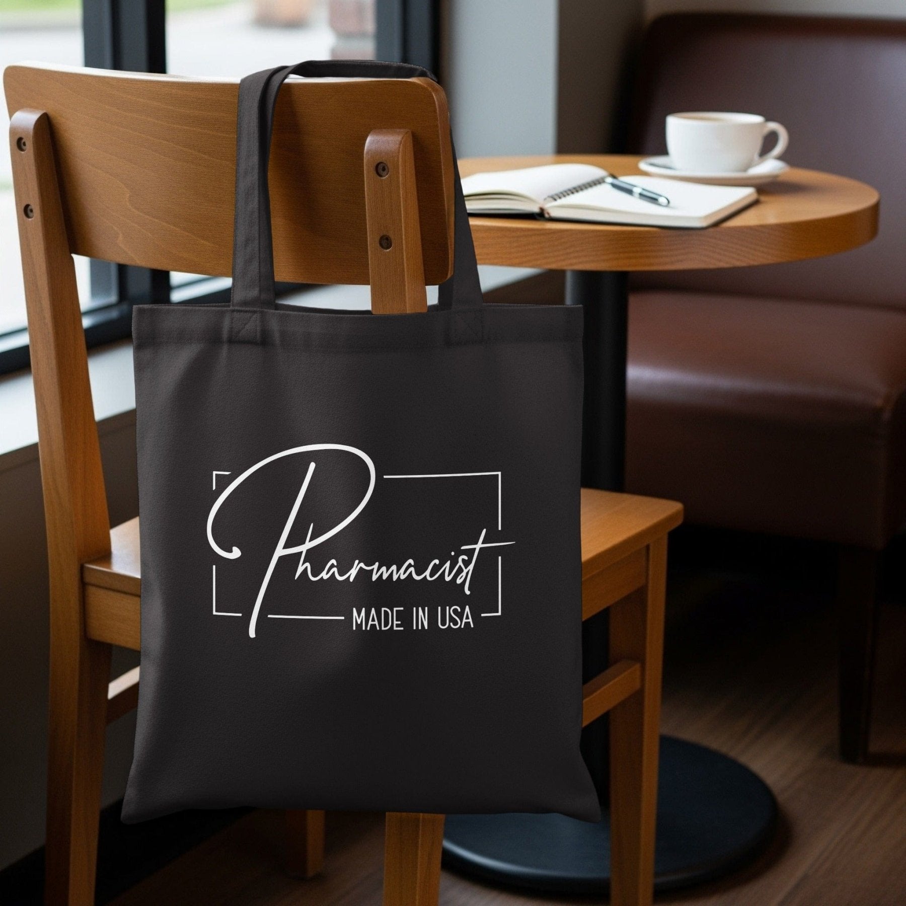 Pharmacist Made in USA Tote Bag - Pharmacy Apparel for Pharmacists, Techs & Students