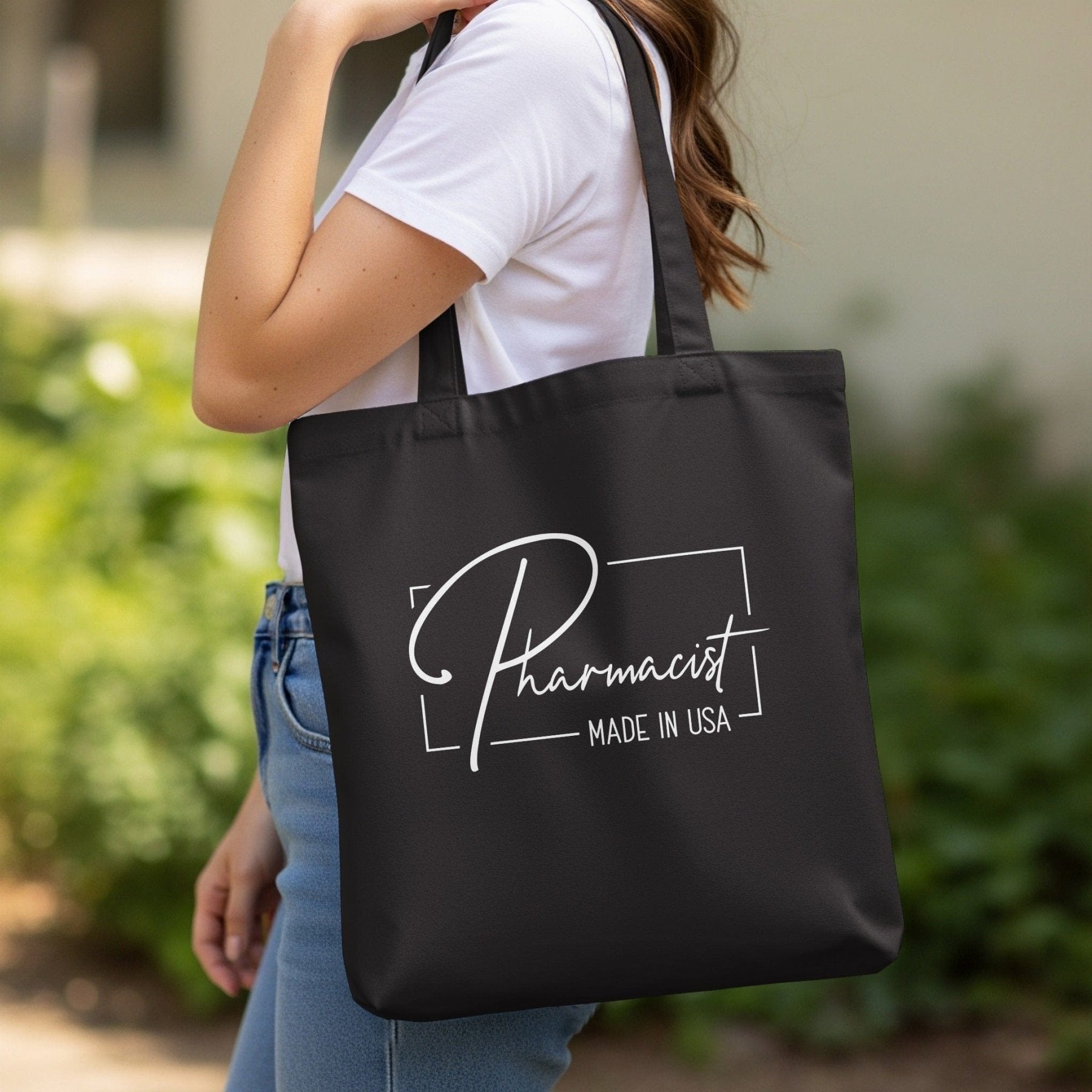 Pharmacist Made in USA Tote Bag - Pharmacy Apparel for Pharmacists, Techs & Students