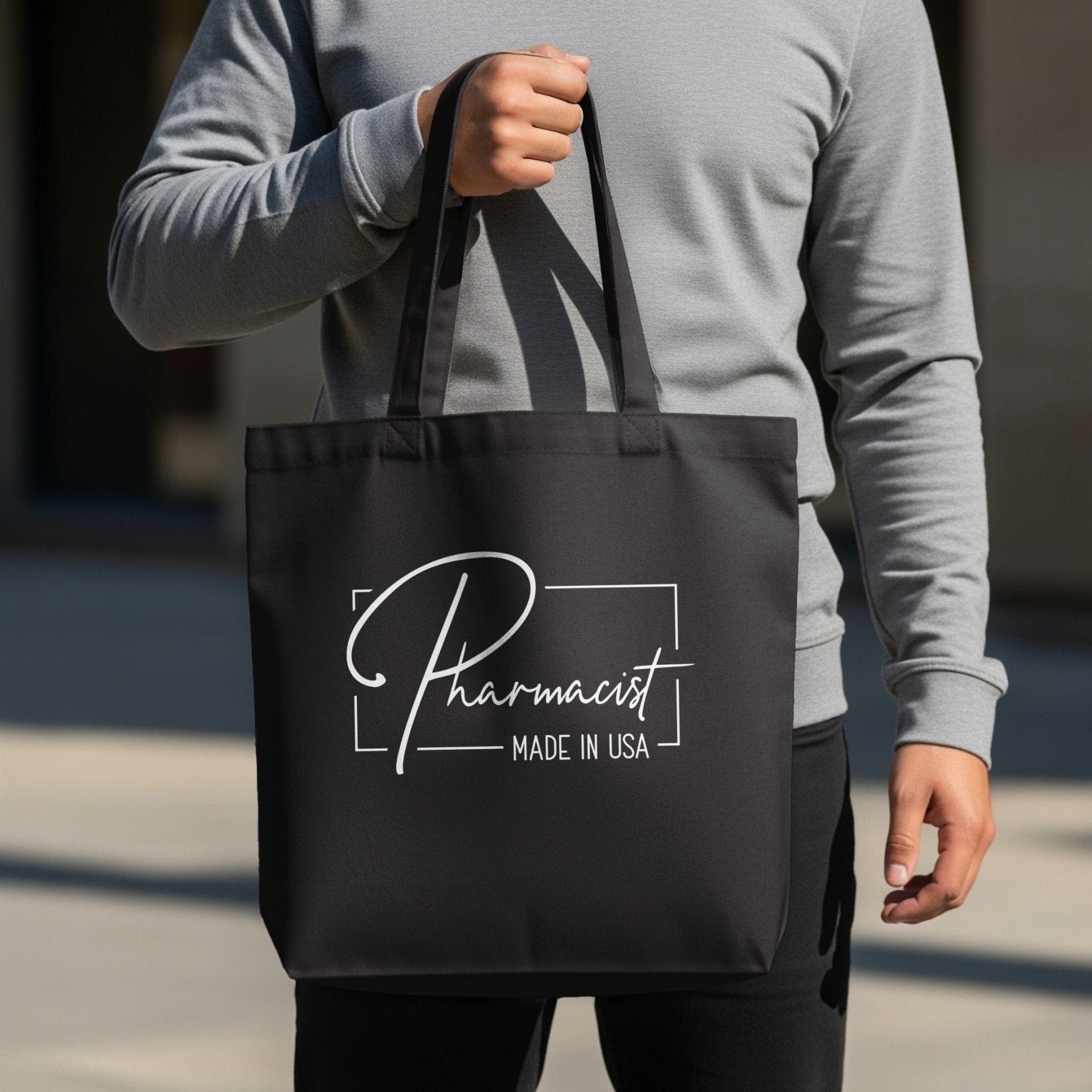 Pharmacist Made in USA Tote Bag - Pharmacy Apparel for Pharmacists, Techs & Students