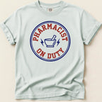 Pharmacist On Duty Badge Tee - Adverse Reactions