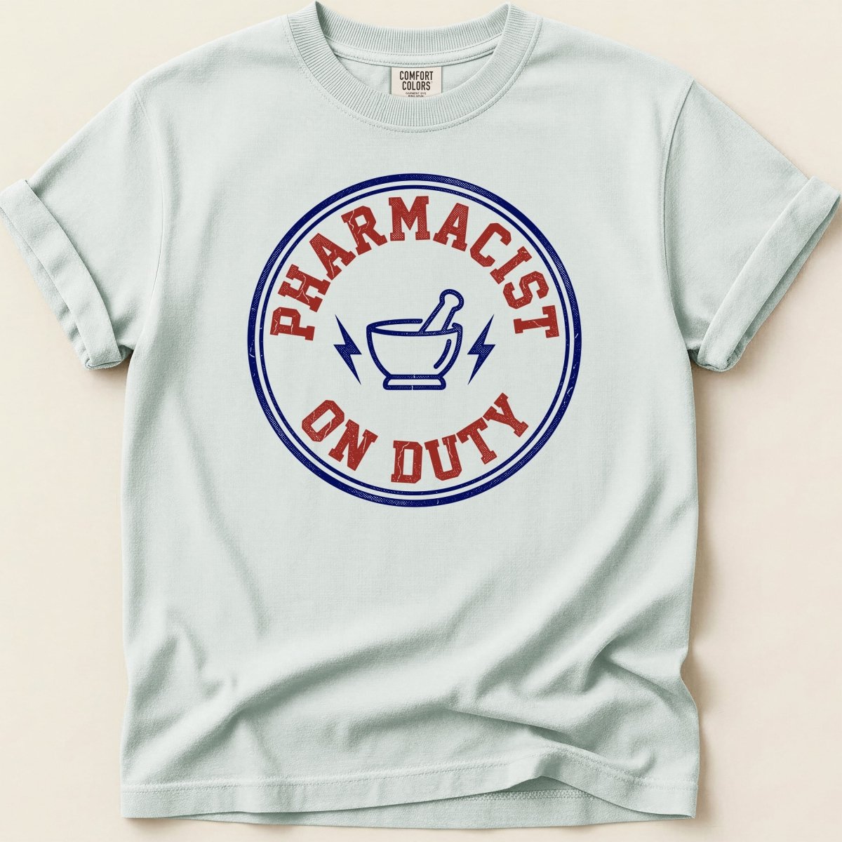 Pharmacist On Duty Badge Tee - Adverse Reactions
