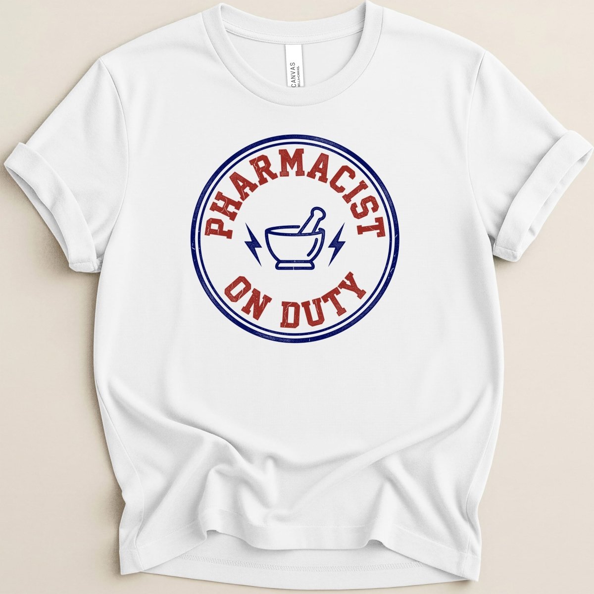 Pharmacist On Duty Badge Tee - Adverse Reactions