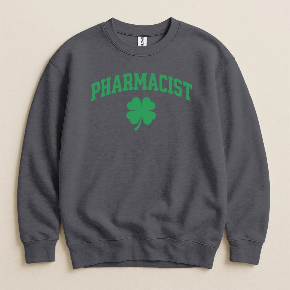 Pharmacist Shamrock (Green Text) Sweatshirt & Hoodie - Adverse Reactions