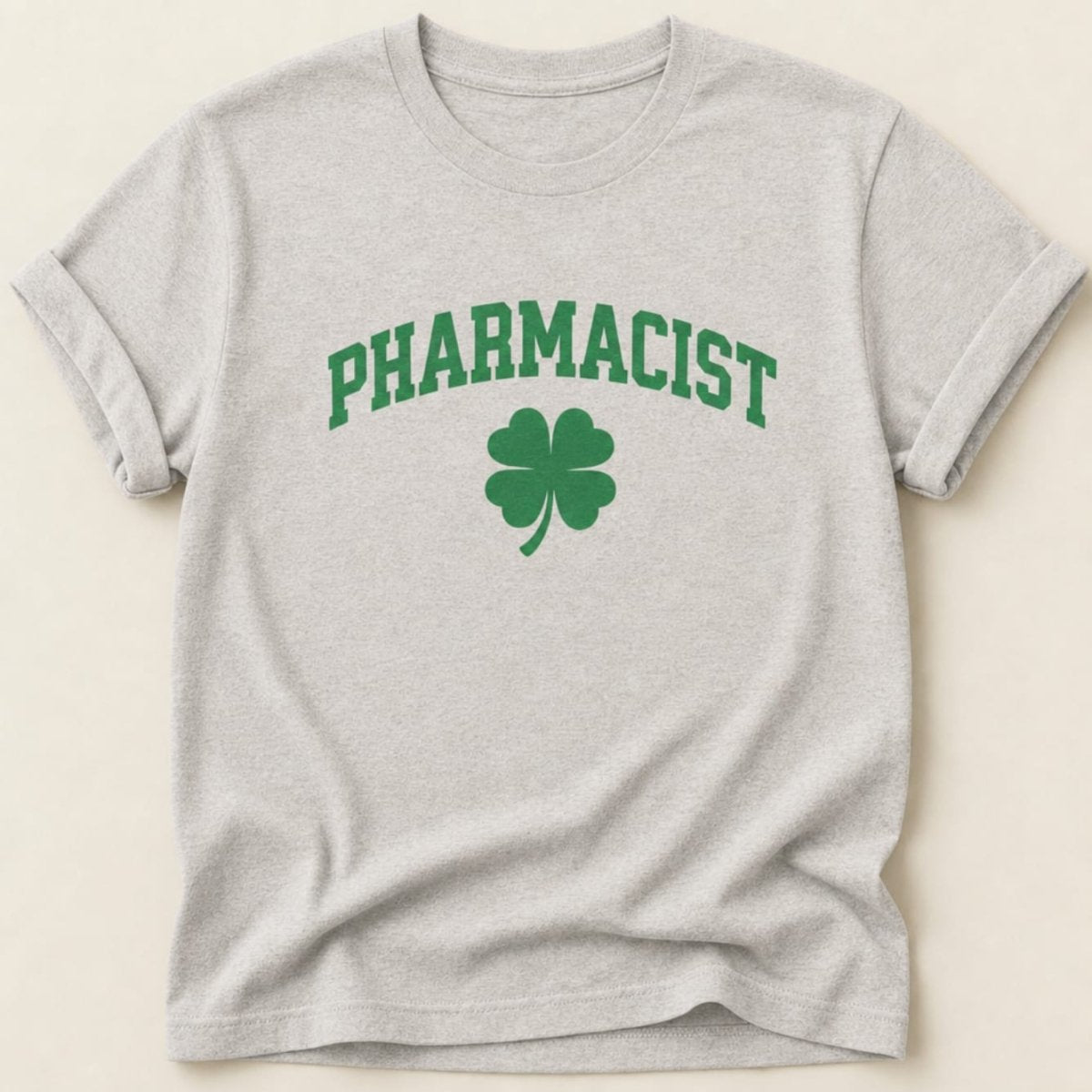Pharmacist Shamrock (Green Text) Tee - Adverse Reactions