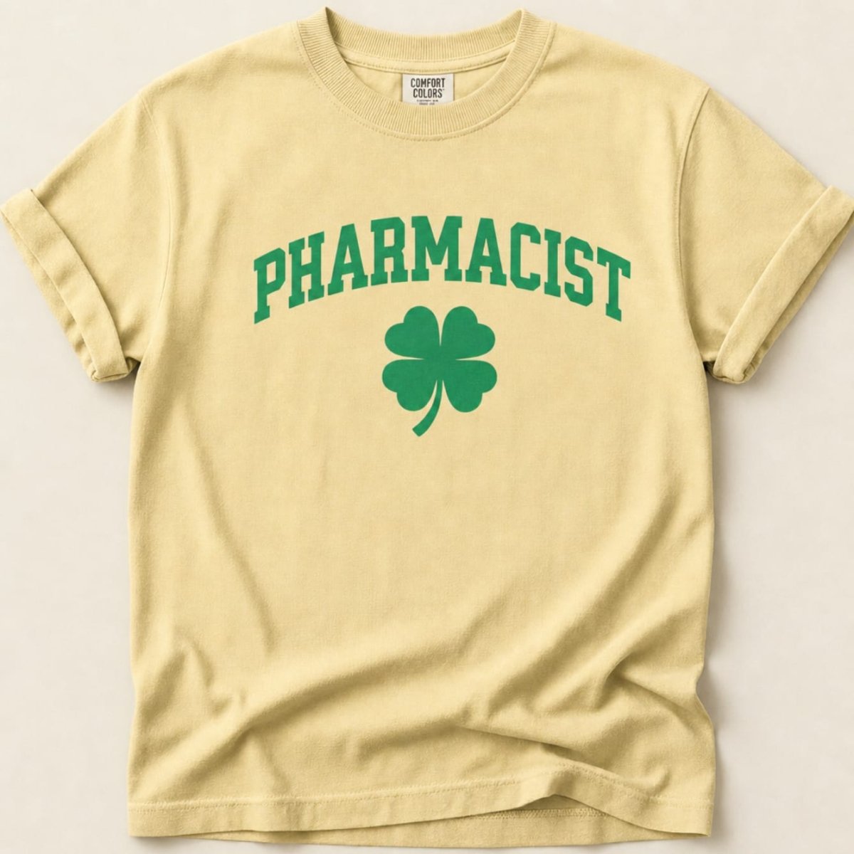 Pharmacist Shamrock (Green Text) Tee - Adverse Reactions