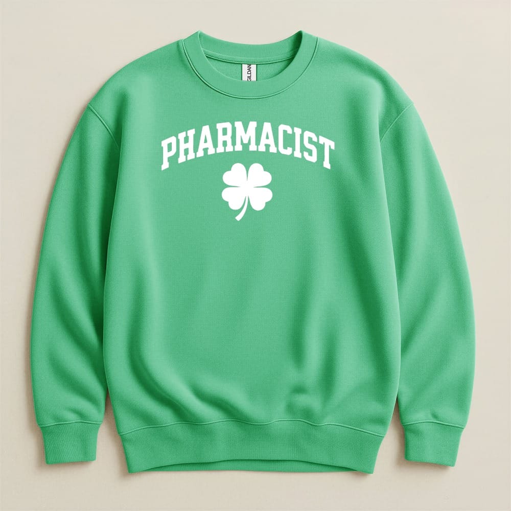 Pharmacist Shamrock (White Text) Sweatshirt & Hoodie - Adverse Reactions