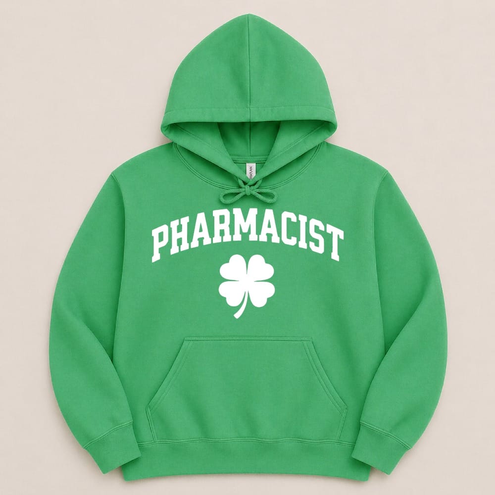 Pharmacist Shamrock (White Text) Sweatshirt & Hoodie - Adverse Reactions