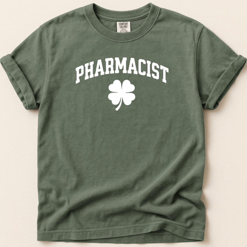 Pharmacist Shamrock (White Text) Tee - Adverse Reactions