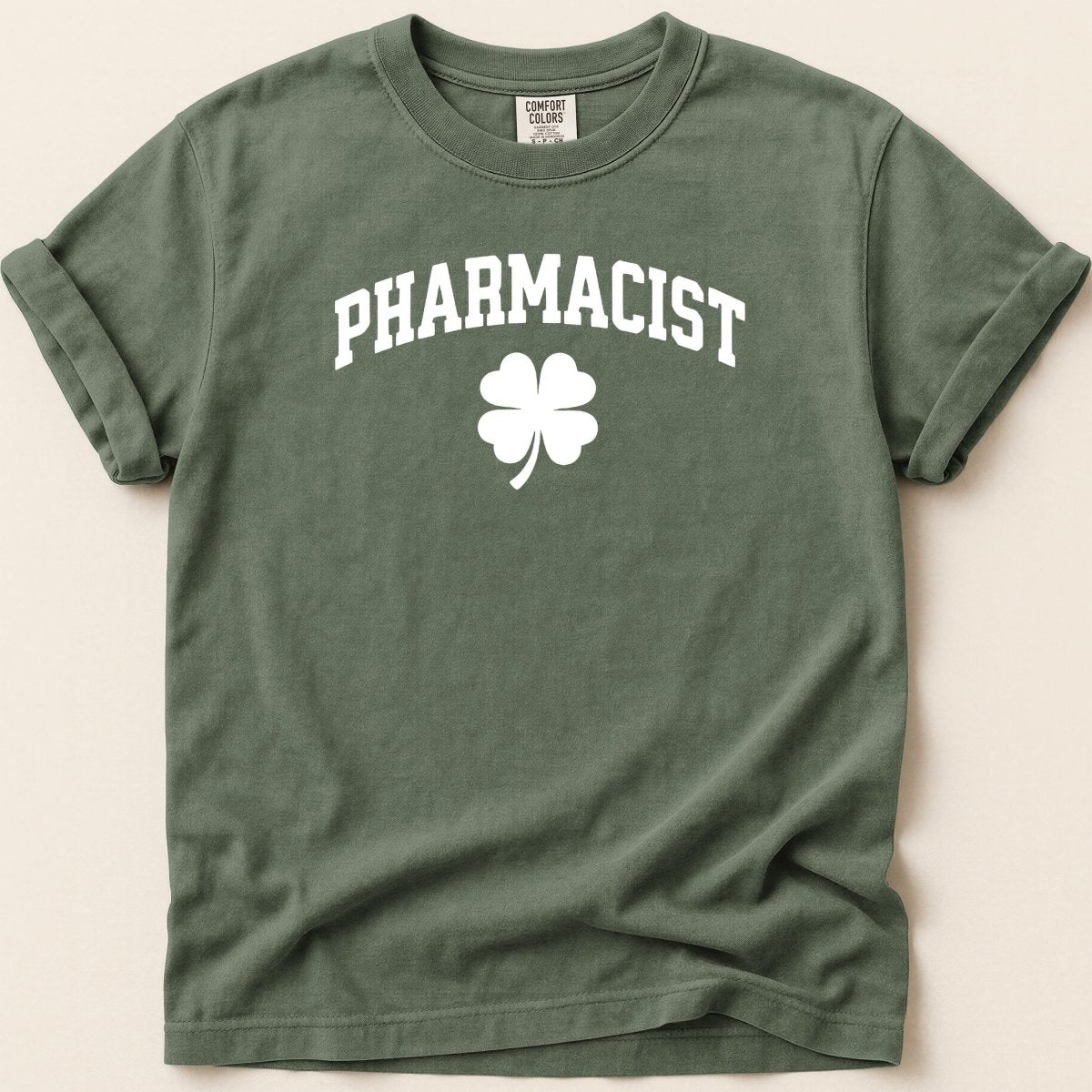Pharmacist Shamrock (White Text) Tee - Adverse Reactions