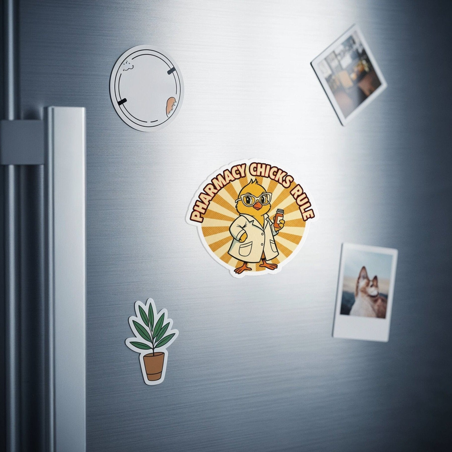 Pharmacy Chicks Rule Magnet - Adverse Reactions - Pharmacy Apparel for Pharmacists, Techs & Students