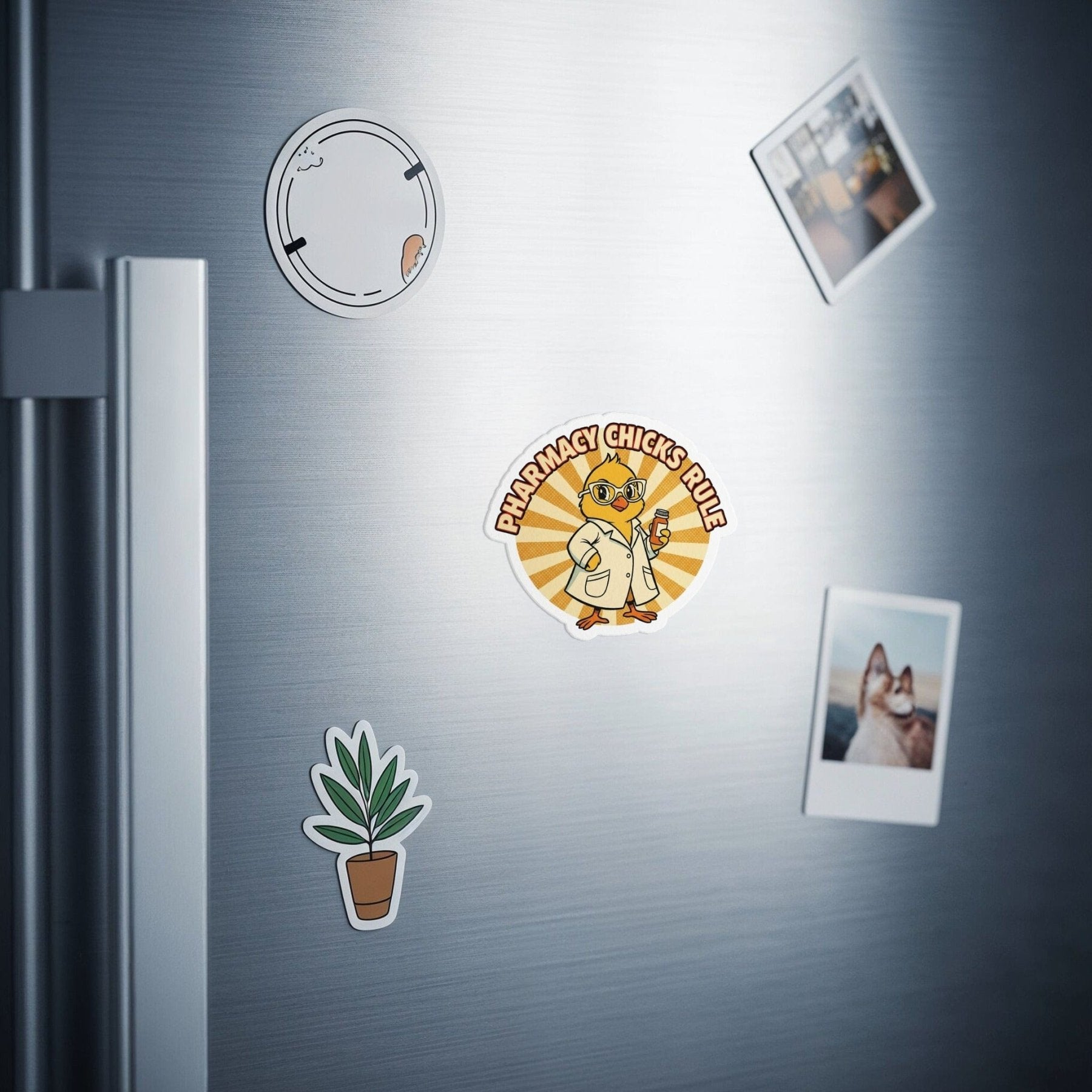 Pharmacy Chicks Rule Magnet - Adverse Reactions - Pharmacy Apparel for Pharmacists, Techs & Students